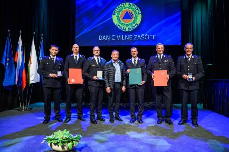 Prejemniki priznanj Civilne zaščite, foto: Gašper Stopar