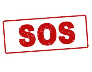 Simbolična fotografija: SOS slika